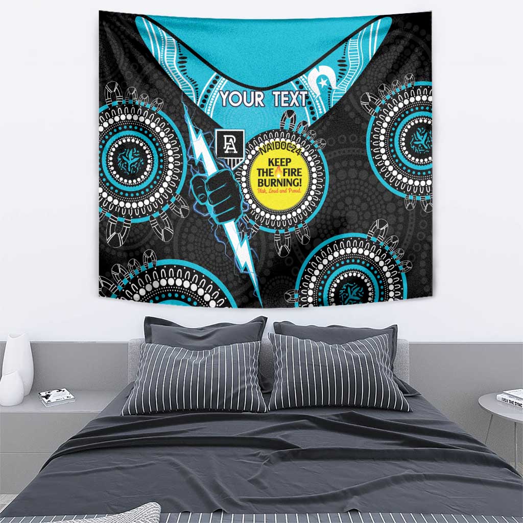 Custom AFL Power NAIDOC Week Tapestry Keep The Fire Burning Indigenous Art - Vibe Hoodie Shop