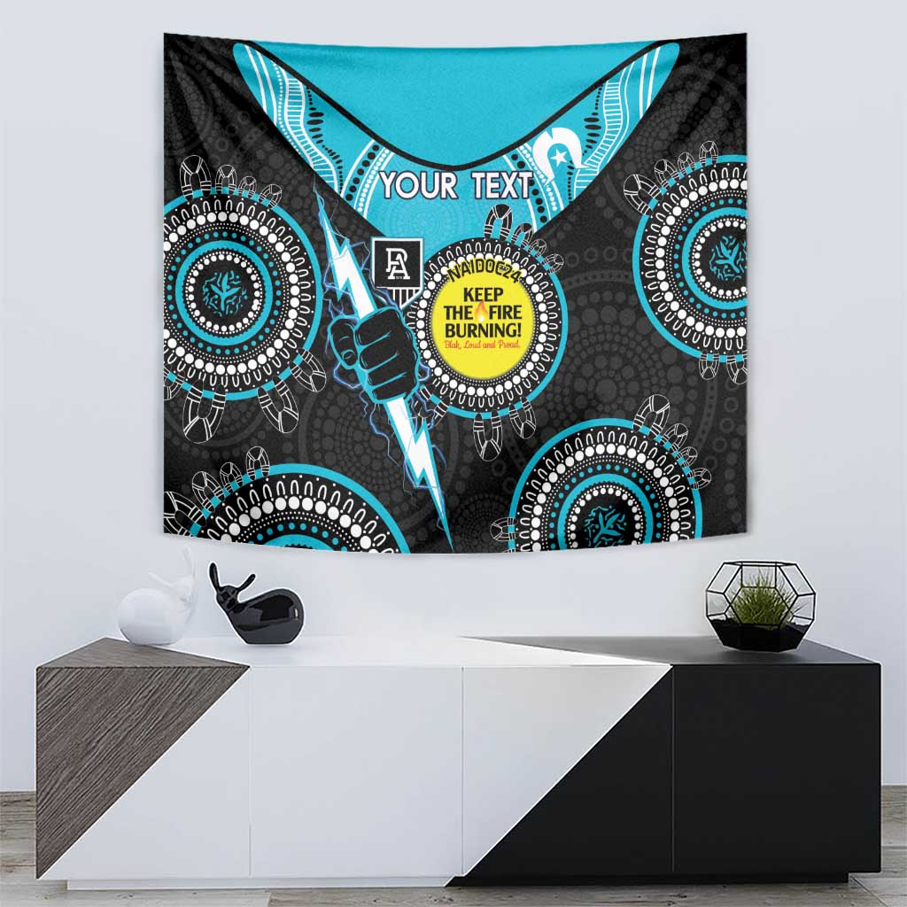 Custom AFL Power NAIDOC Week Tapestry Keep The Fire Burning Indigenous Art - Vibe Hoodie Shop