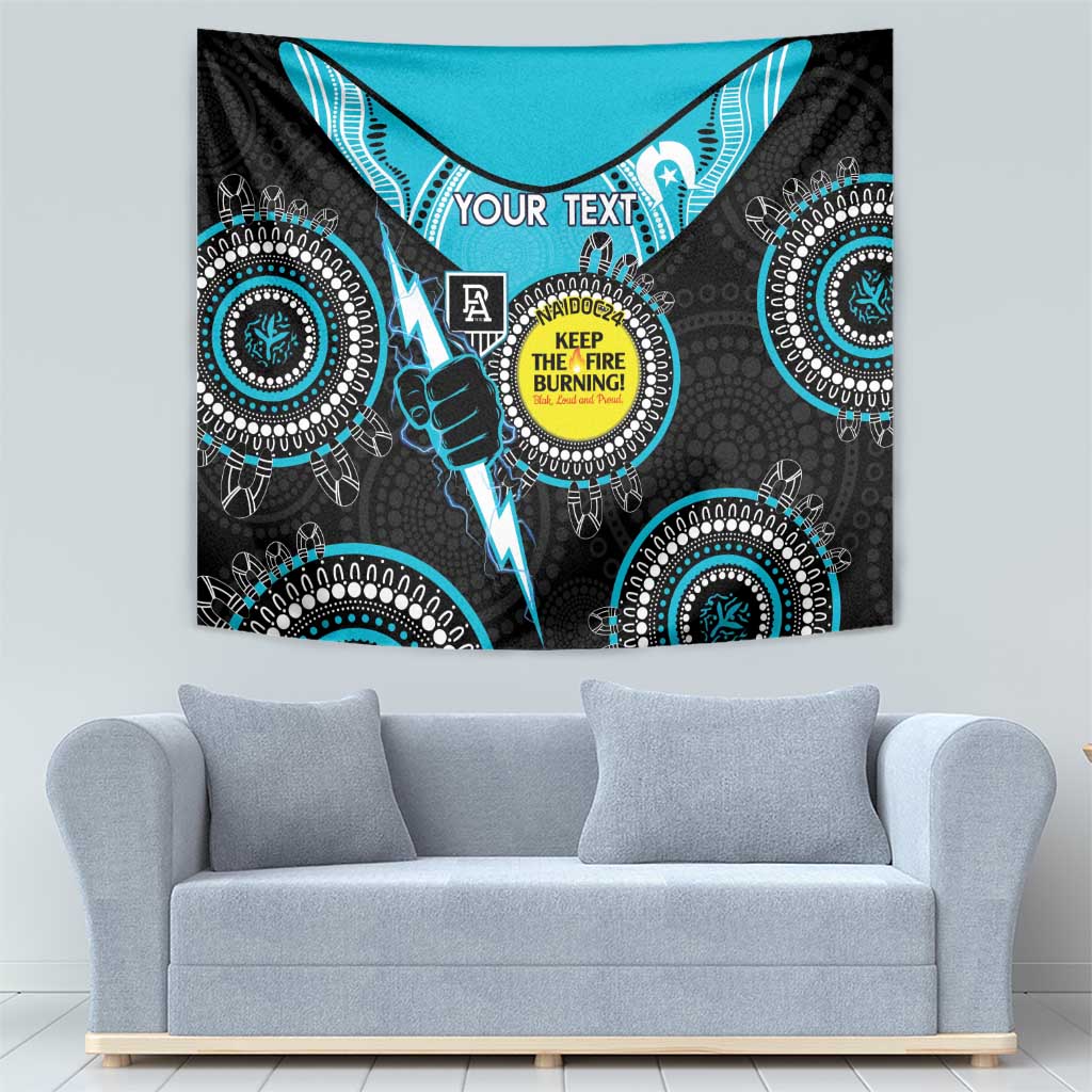 Custom AFL Power NAIDOC Week Tapestry Keep The Fire Burning Indigenous Art - Vibe Hoodie Shop