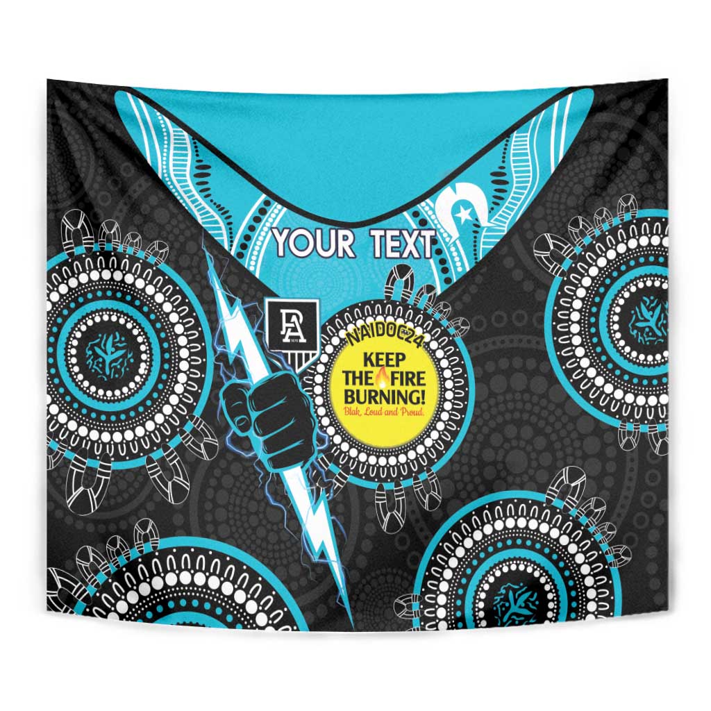 Custom AFL Power NAIDOC Week Tapestry Keep The Fire Burning Indigenous Art - Vibe Hoodie Shop