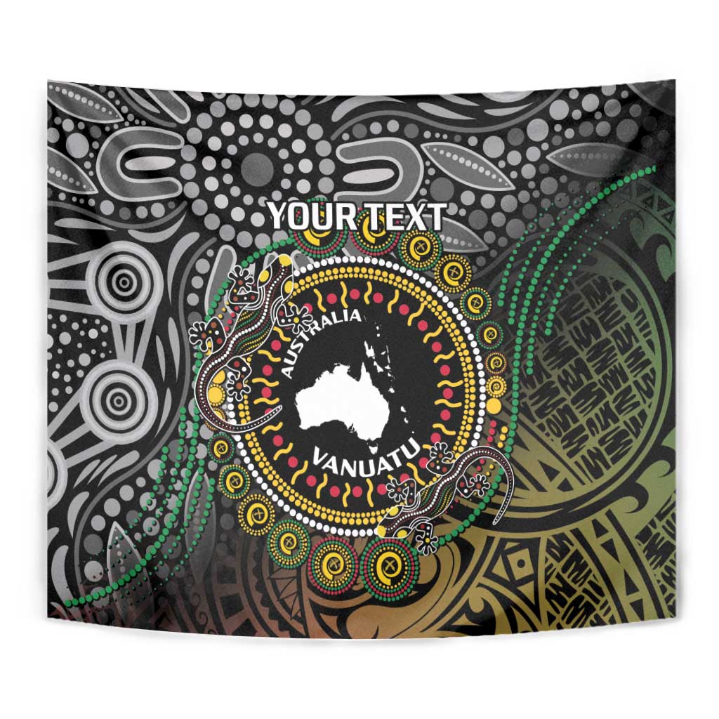 Personalised Australia And Vanuatu Tapestry Aboriginal Lizard Polynesia Ni-Van Pig Tusk - Vibe Hoodie Shop