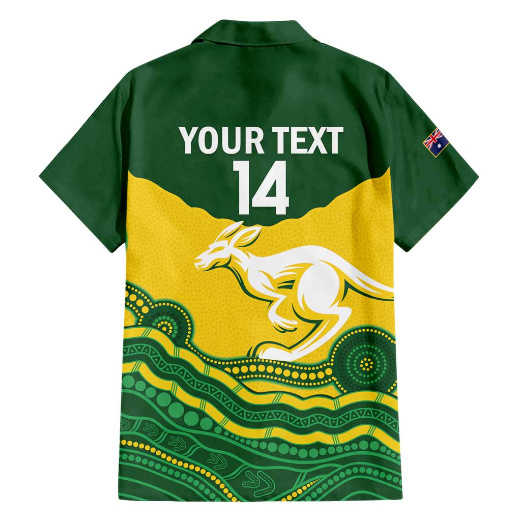 Custom Australia Hockeyroos Hawaiian Shirt Aussie Kangaroo Indigenous Art - Vibe Hoodie Shop