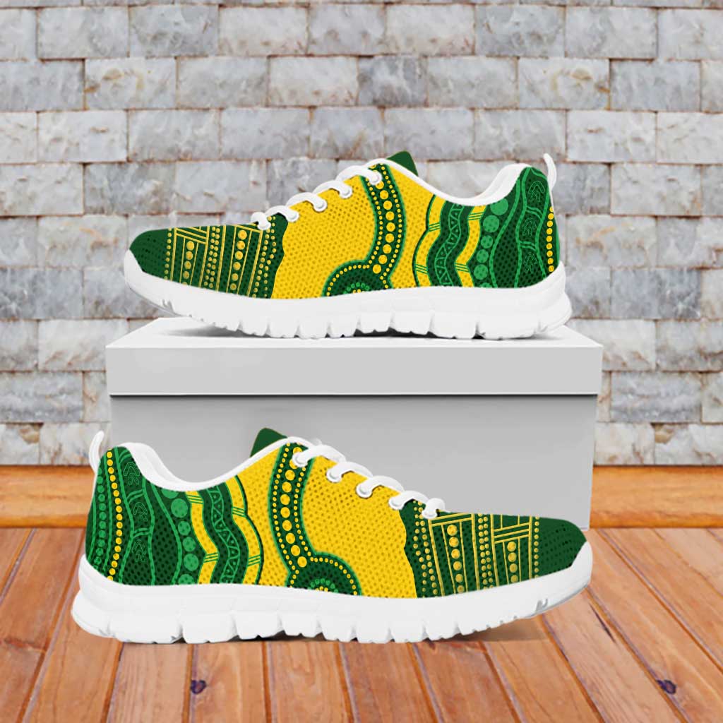 Australia Hockeyroos Sneakers Aussie Kangaroo Indigenous Art - Vibe Hoodie Shop