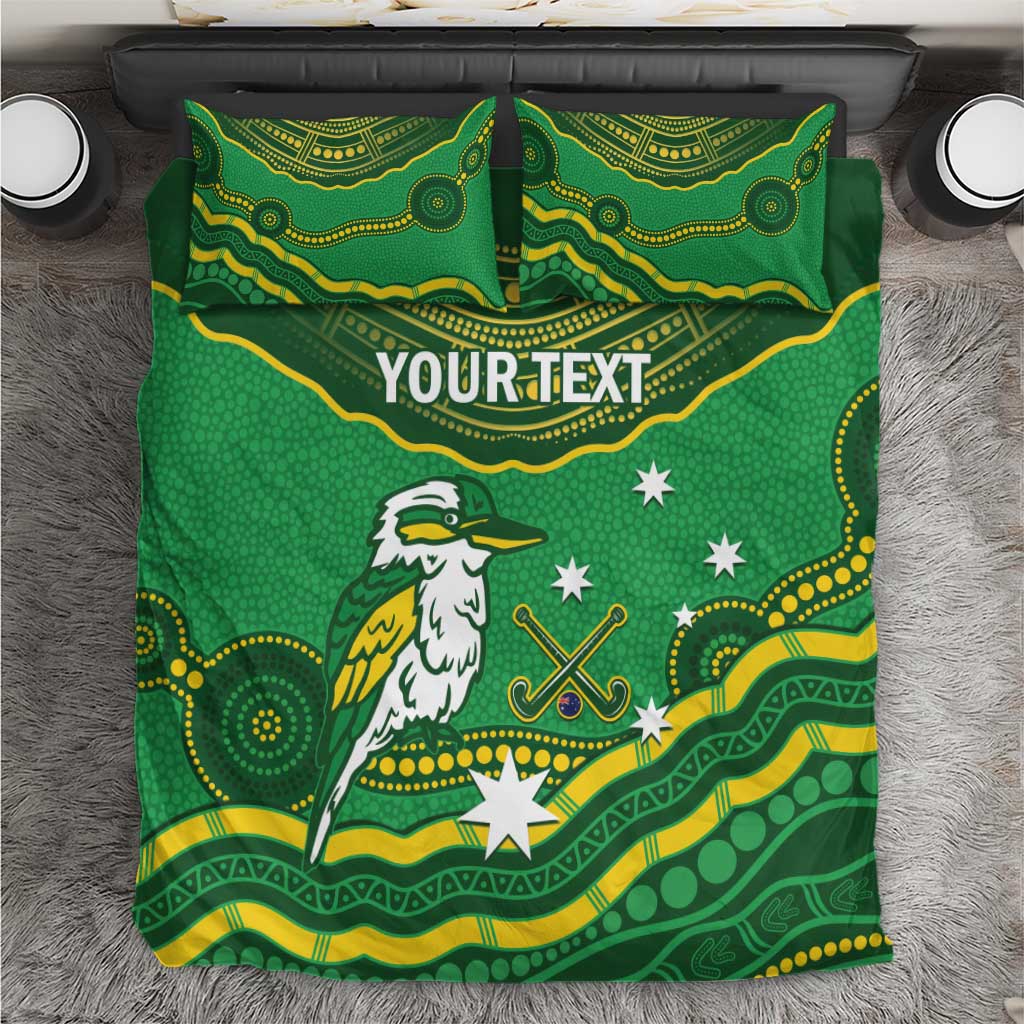 Custom Australia Kookaburras Bedding Set Indigenous Art - Vibe Hoodie Shop