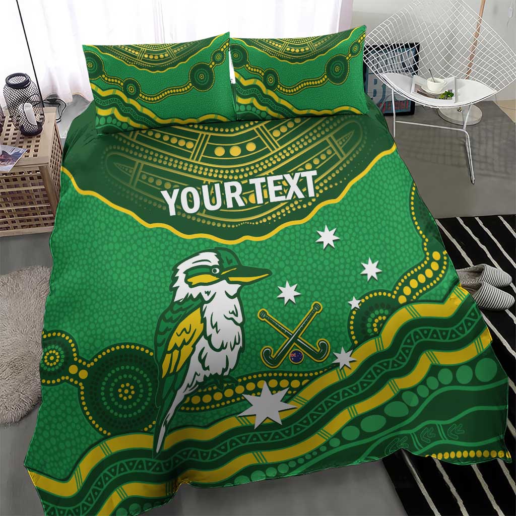 Custom Australia Kookaburras Bedding Set Indigenous Art - Vibe Hoodie Shop