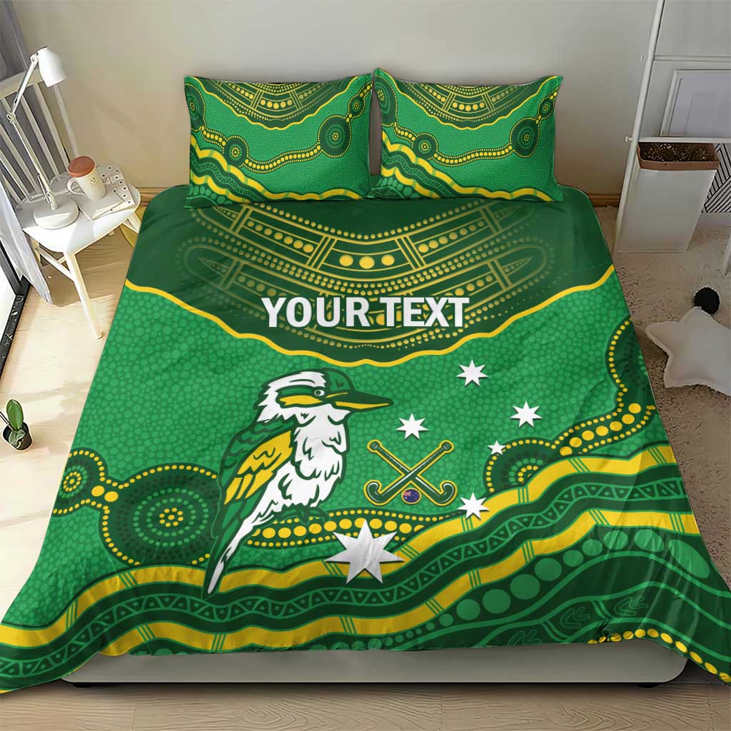 Custom Australia Kookaburras Bedding Set Indigenous Art - Vibe Hoodie Shop