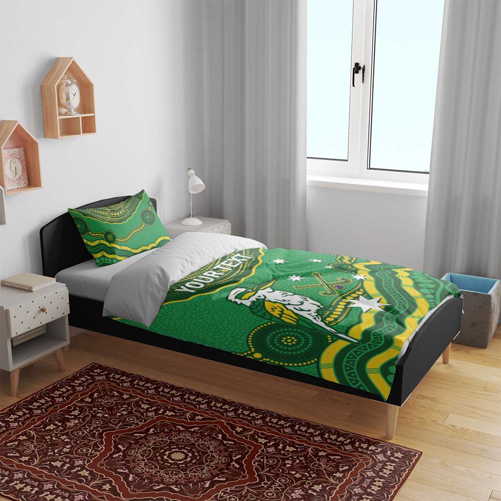 Custom Australia Kookaburras Bedding Set Indigenous Art - Vibe Hoodie Shop