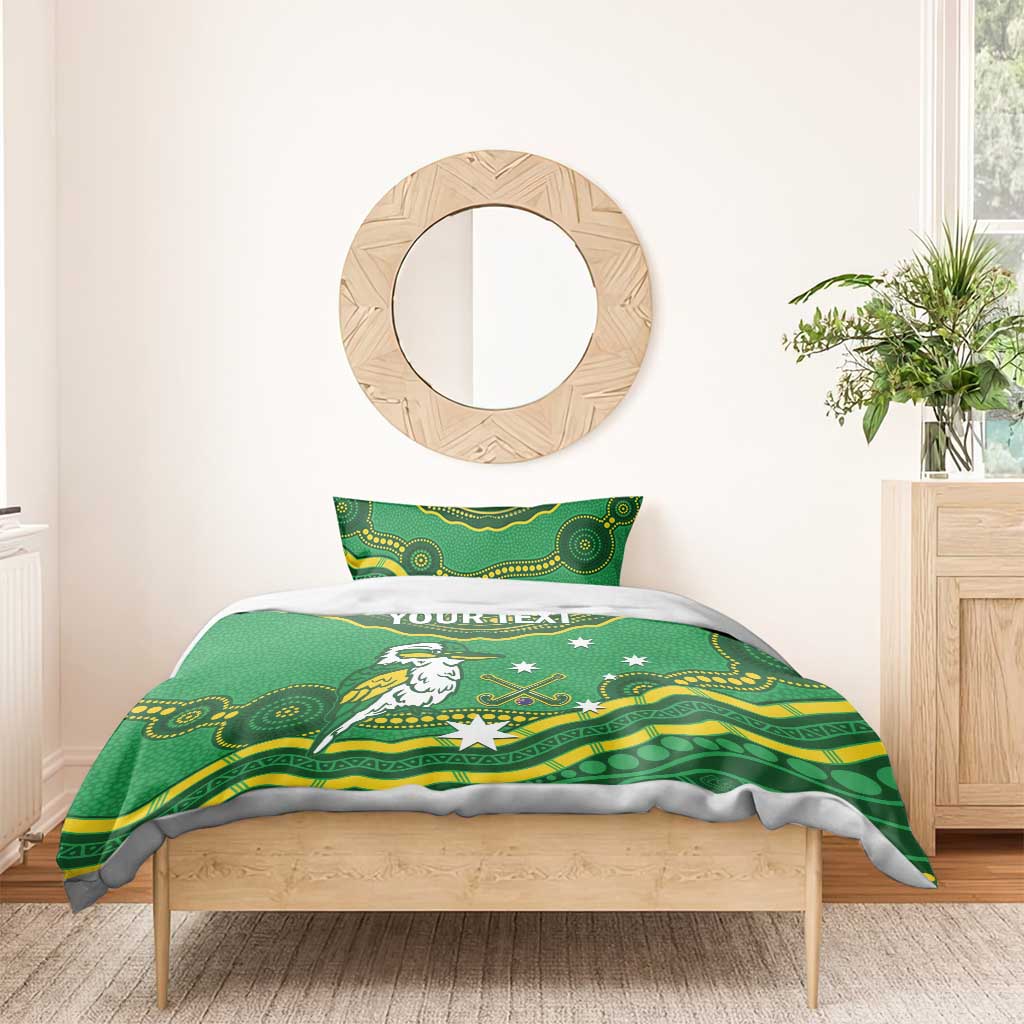 Custom Australia Kookaburras Bedding Set Indigenous Art - Vibe Hoodie Shop