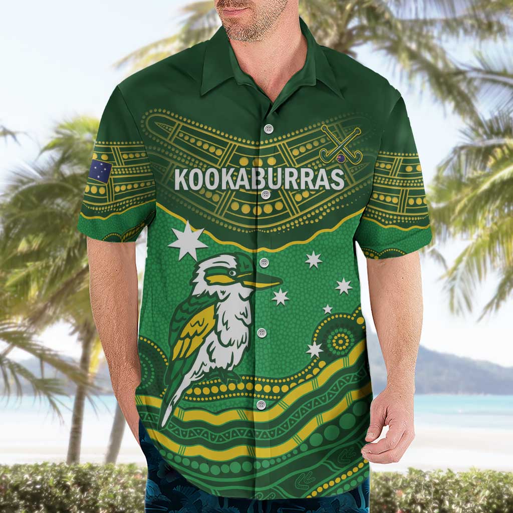 Custom Australia Kookaburras Hawaiian Shirt Indigenous Art - Vibe Hoodie Shop