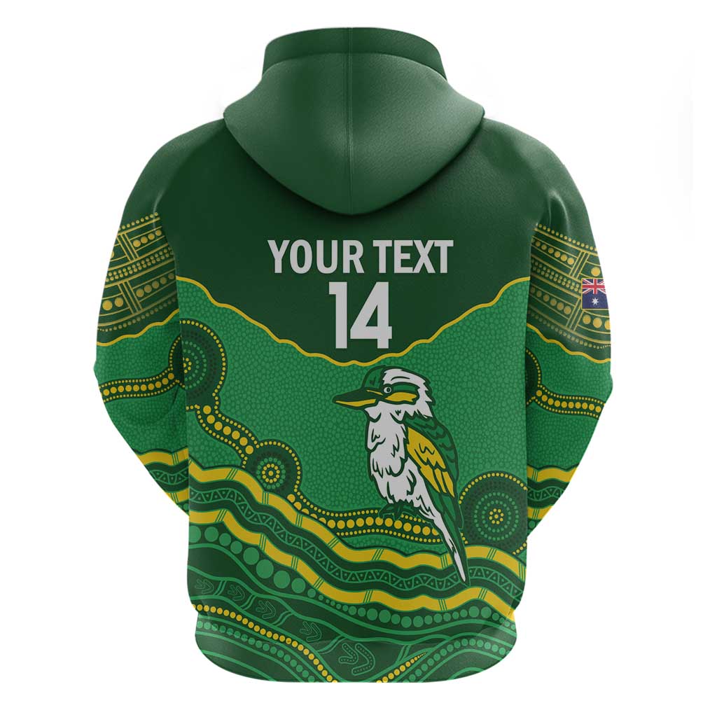 Custom Australia Kookaburras Hoodie Indigenous Art - Vibe Hoodie Shop