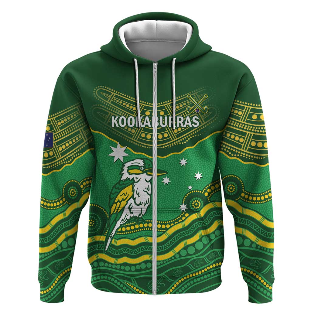 Custom Australia Kookaburras Hoodie Indigenous Art - Vibe Hoodie Shop