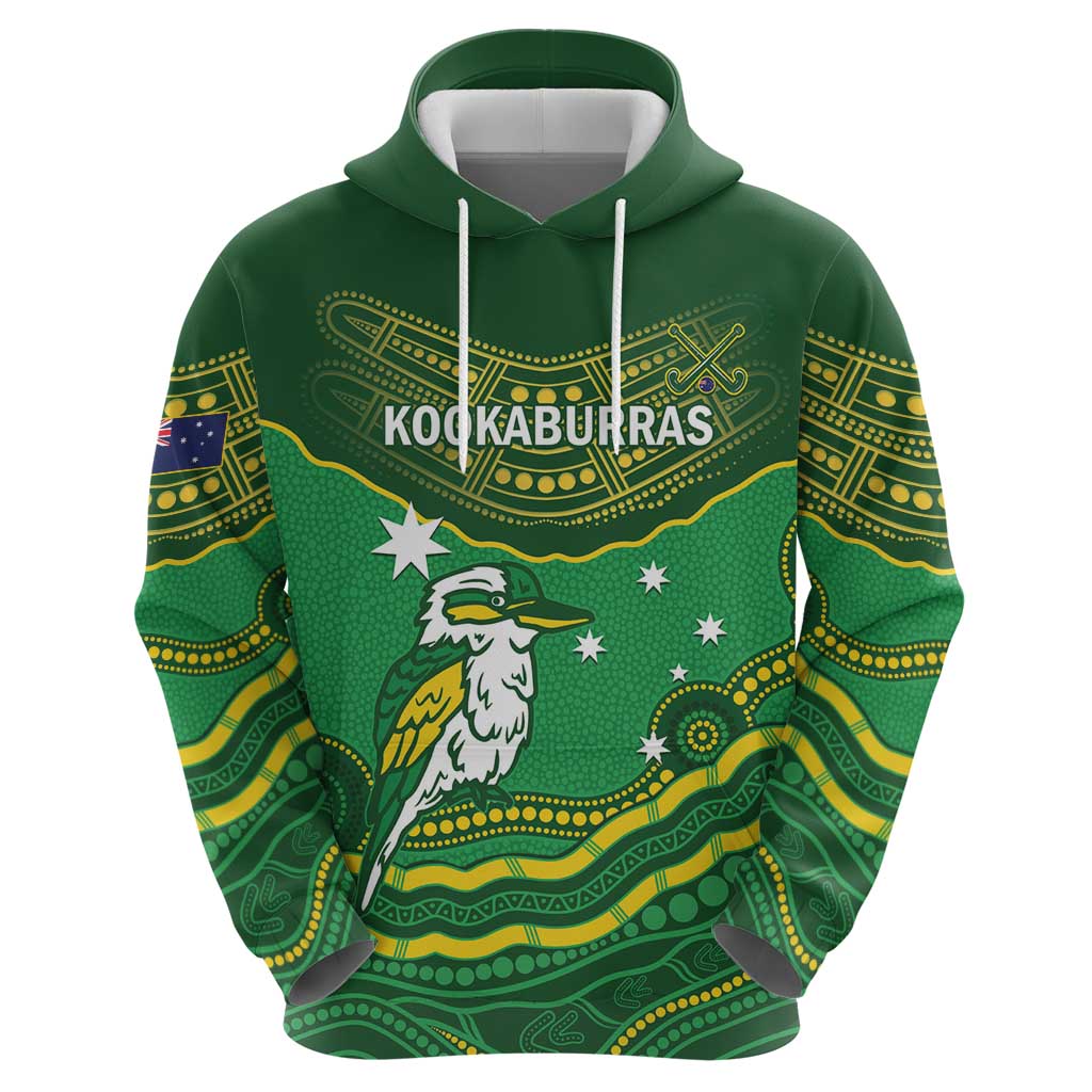 Custom Australia Kookaburras Hoodie Indigenous Art - Vibe Hoodie Shop