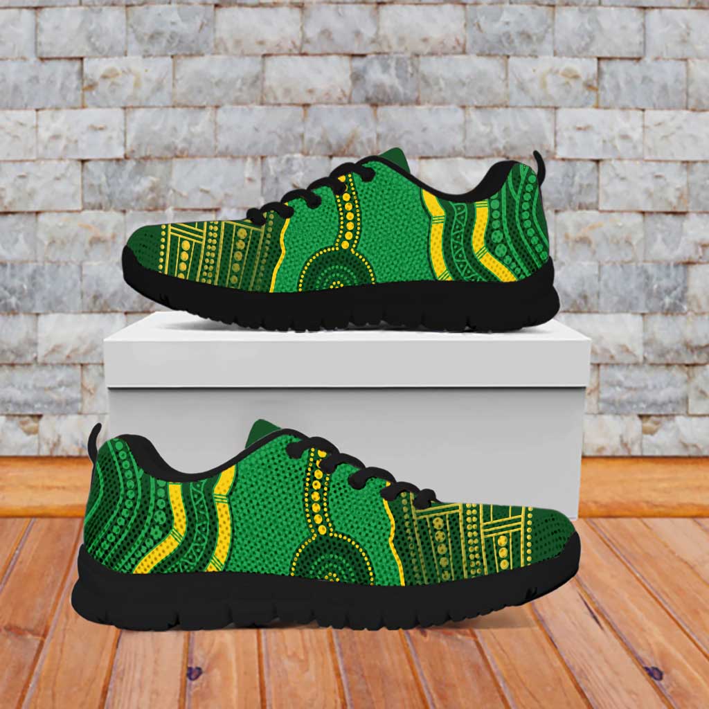 Australia Kookaburras Sneakers Indigenous Art - Vibe Hoodie Shop