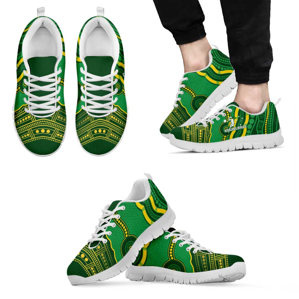 Australia Kookaburras Sneakers Indigenous Art - Vibe Hoodie Shop