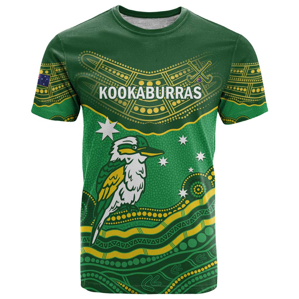 Custom Australia Kookaburras T Shirt Indigenous Art - Vibe Hoodie Shop