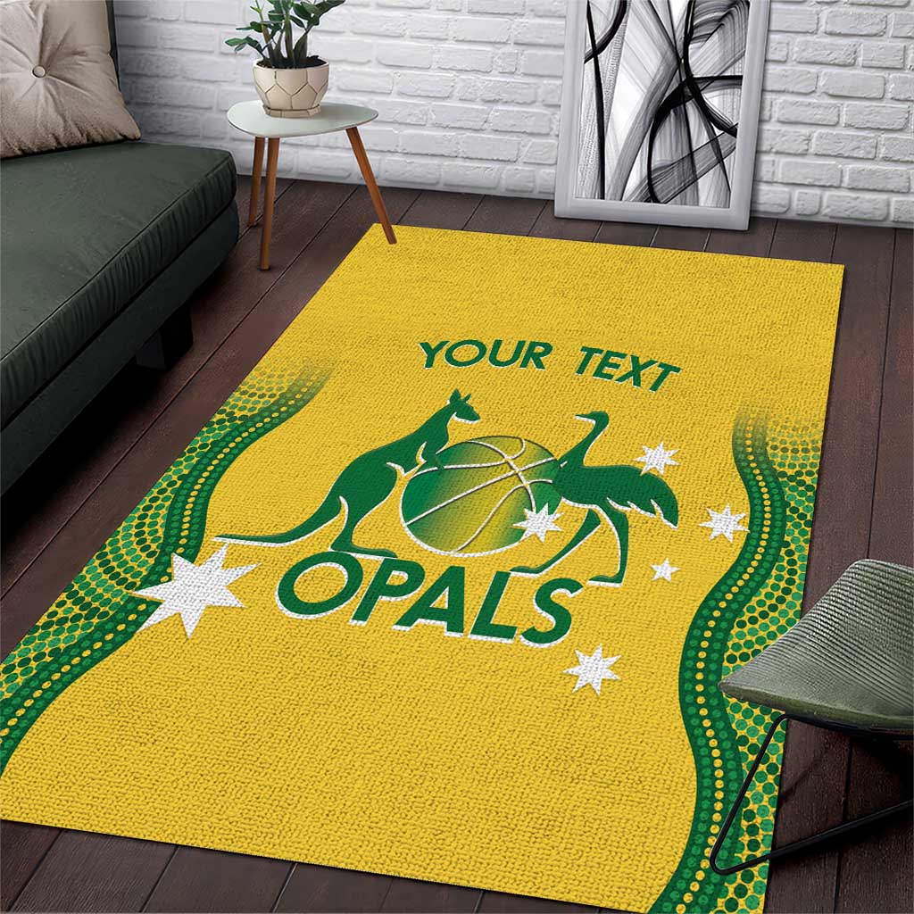 Custom Australia Opals Area Rug Indigenous Art - Vibe Hoodie Shop