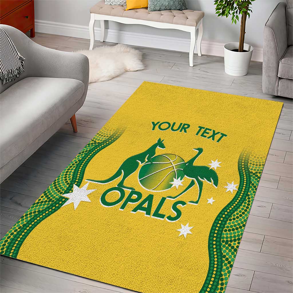 Custom Australia Opals Area Rug Indigenous Art - Vibe Hoodie Shop