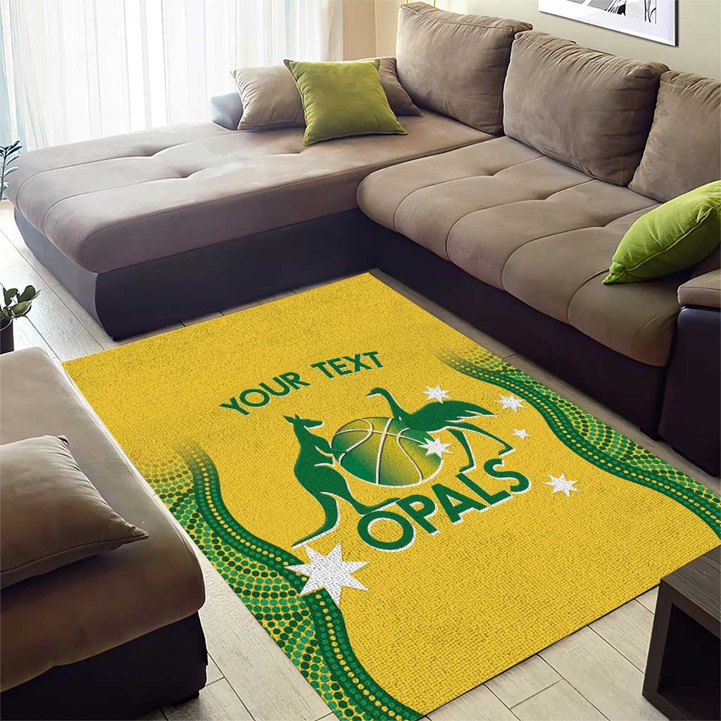 Custom Australia Opals Area Rug Indigenous Art - Vibe Hoodie Shop