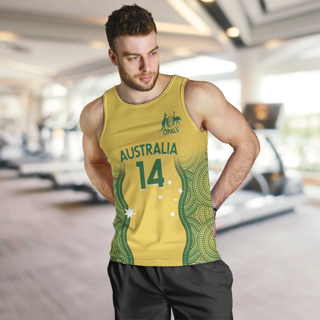 Custom Australia Opals Men Tank Top Indigenous Art - Vibe Hoodie Shop