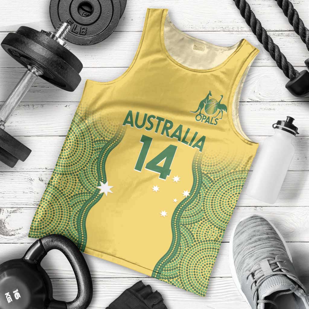 Custom Australia Opals Men Tank Top Indigenous Art - Vibe Hoodie Shop