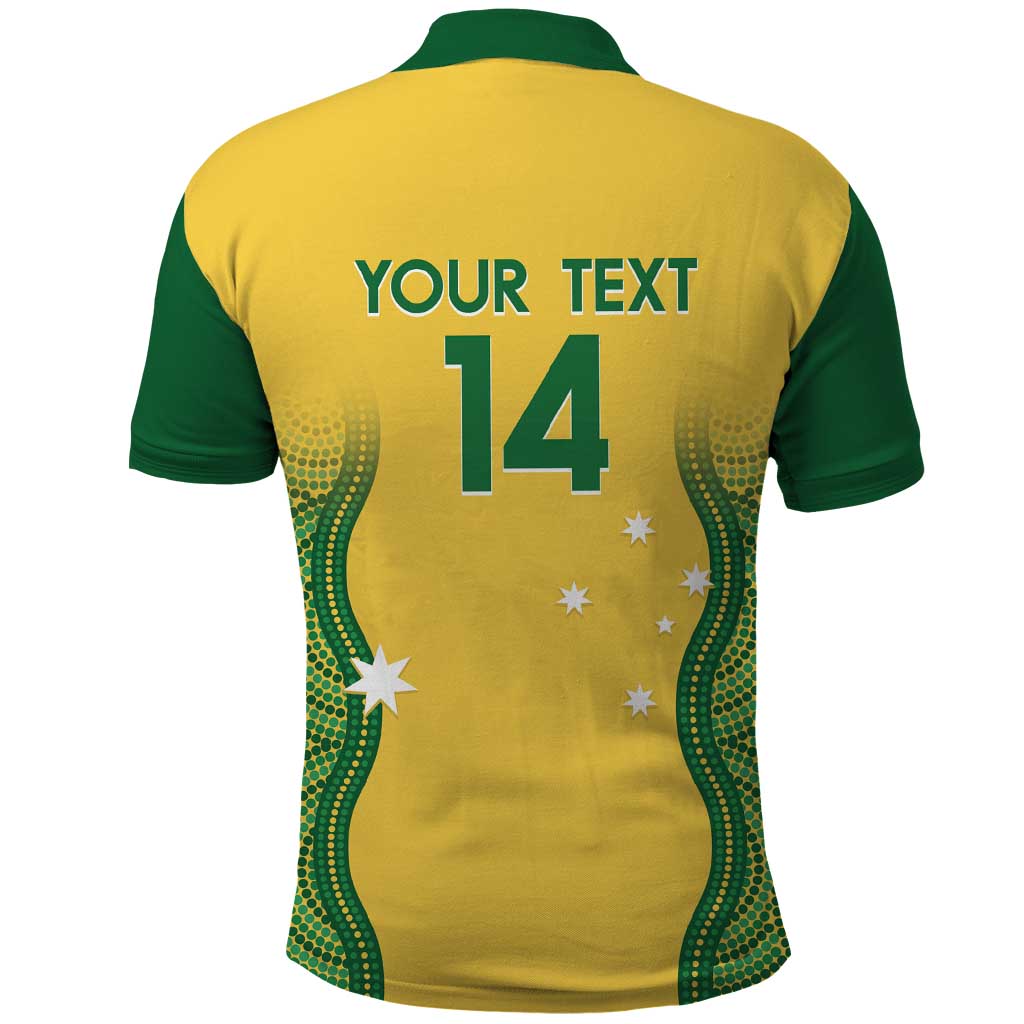 Custom Australia Opals Polo Shirt Indigenous Art - Vibe Hoodie Shop