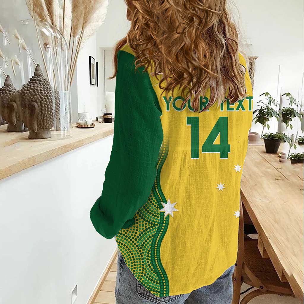 Custom Australia Opals Women Casual Shirt Indigenous Art - Vibe Hoodie Shop