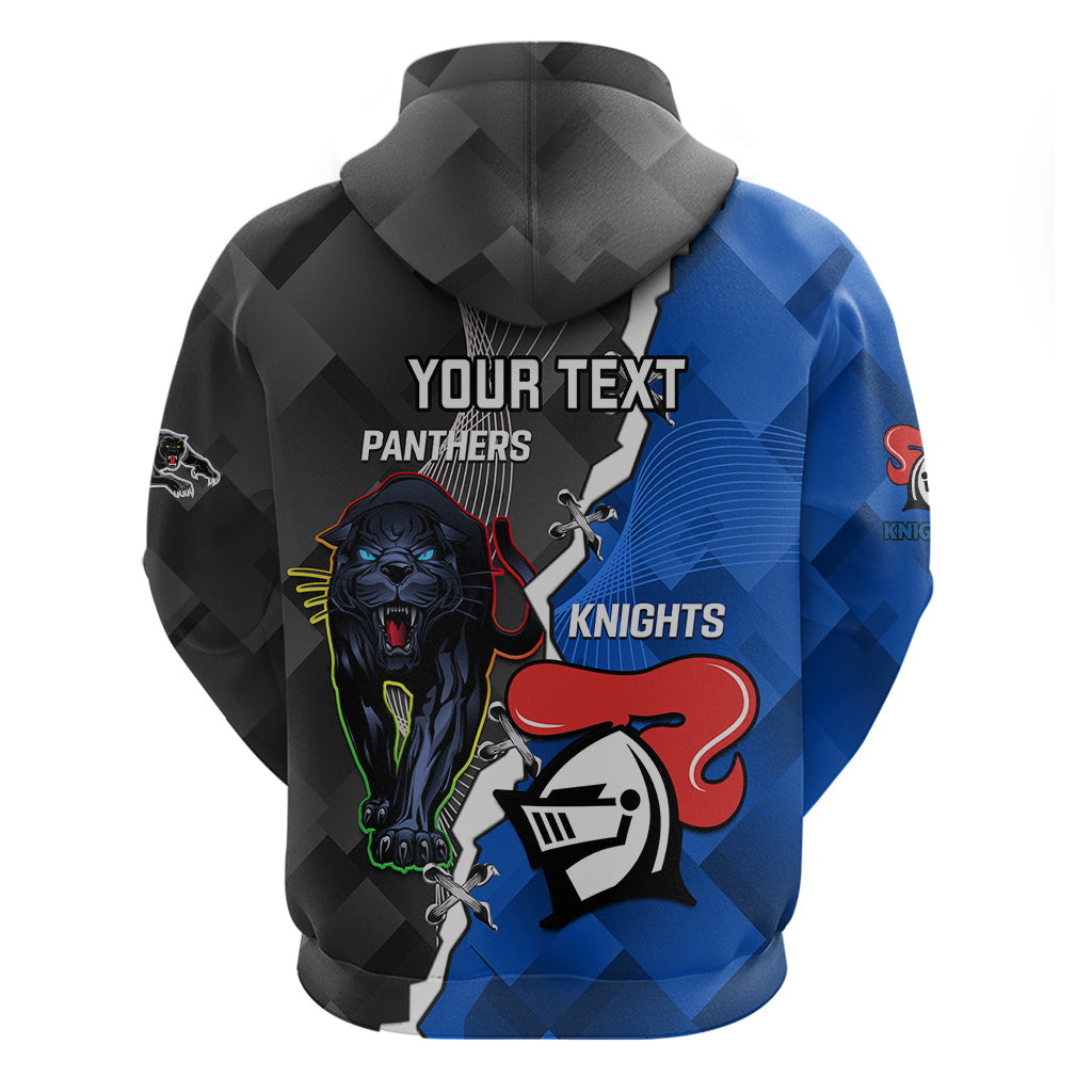 Personalised Panthers And Knights Rugby Hoodie 2023 Sporty Style - Vibe Hoodie Shop
