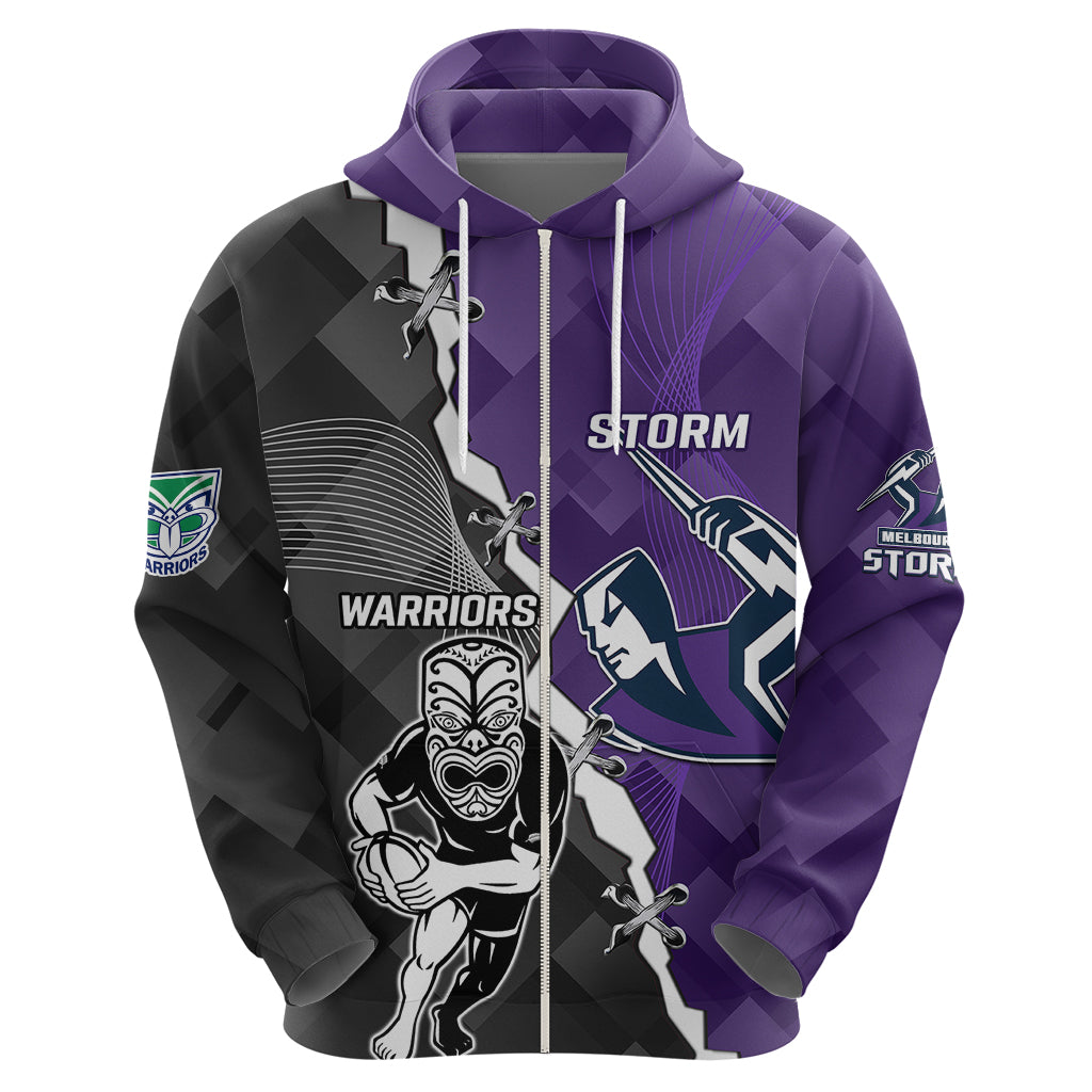 Personalised Storm And Warriors Rugby Hoodie 2023 Sporty Style - Vibe Hoodie Shop