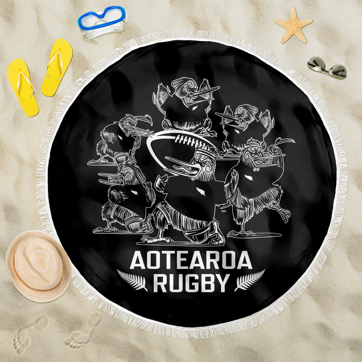 new-zealand-silver-fern-rugby-beach-blanket-haka-aotearoa-kiwi-dance