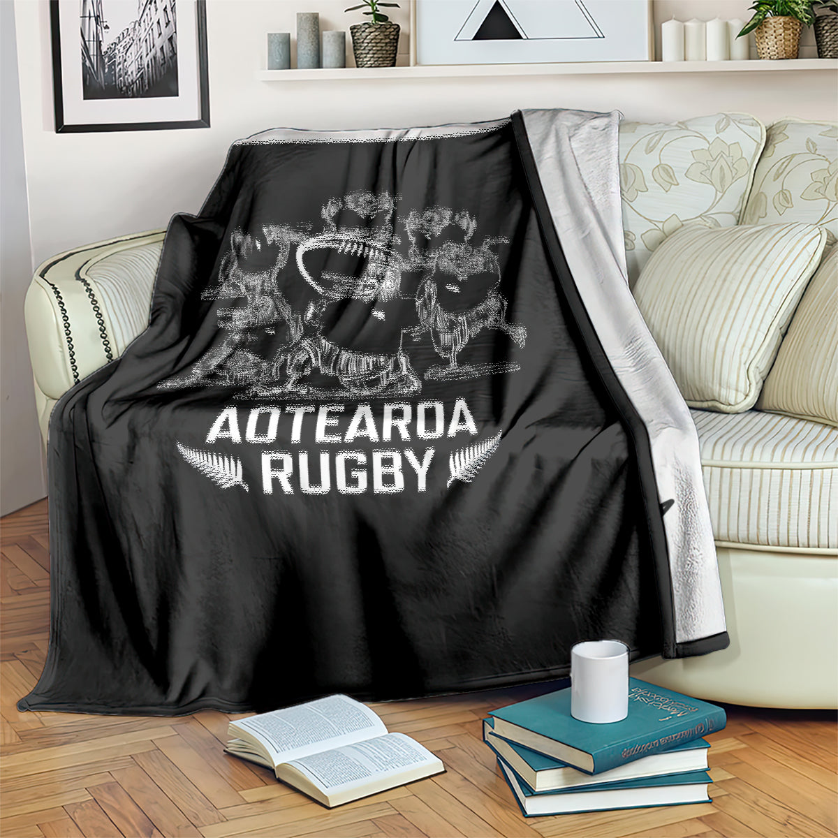 New Zealand Silver Fern Rugby Blanket Haka Aotearoa Kiwi Dance - Vibe Hoodie Shop
