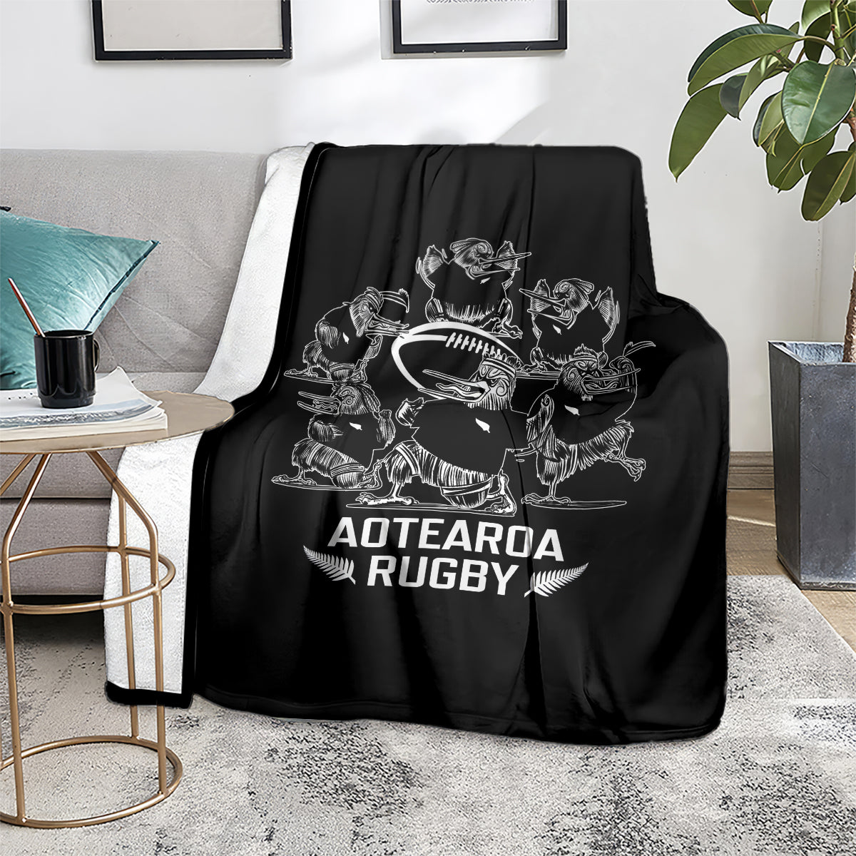 New Zealand Silver Fern Rugby Blanket Haka Aotearoa Kiwi Dance - Vibe Hoodie Shop