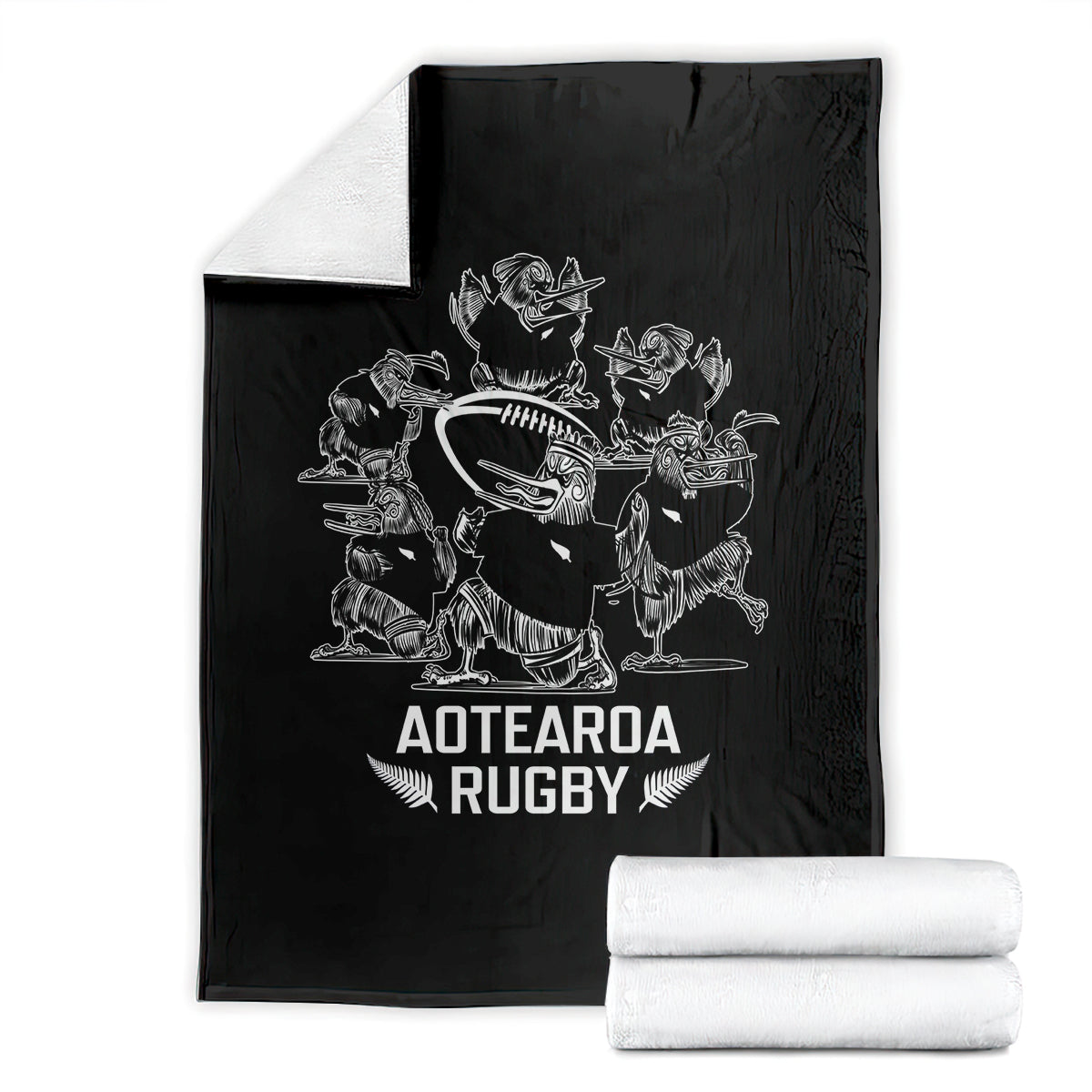New Zealand Silver Fern Rugby Blanket Haka Aotearoa Kiwi Dance - Vibe Hoodie Shop