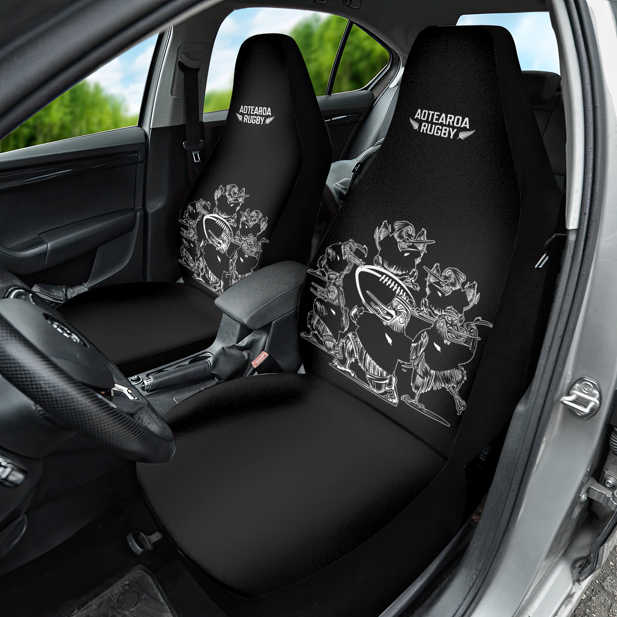 New Zealand Silver Fern Rugby Car Seat Cover Haka Aotearoa Kiwi Dance - Vibe Hoodie Shop