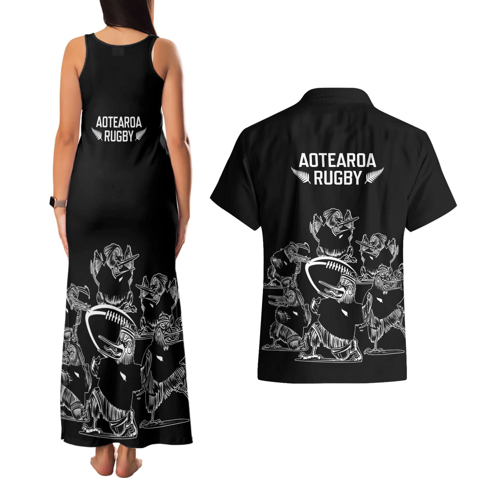 new-zealand-silver-fern-rugby-couples-matching-tank-maxi-dress-and-hawaiian-shirt-haka-aotearoa-kiwi-dance