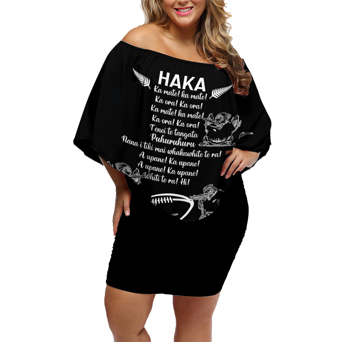 new-zealand-silver-fern-rugby-family-matching-off-shoulder-short-dress-and-hawaiian-shirt-haka-aotearoa-kiwi-dance