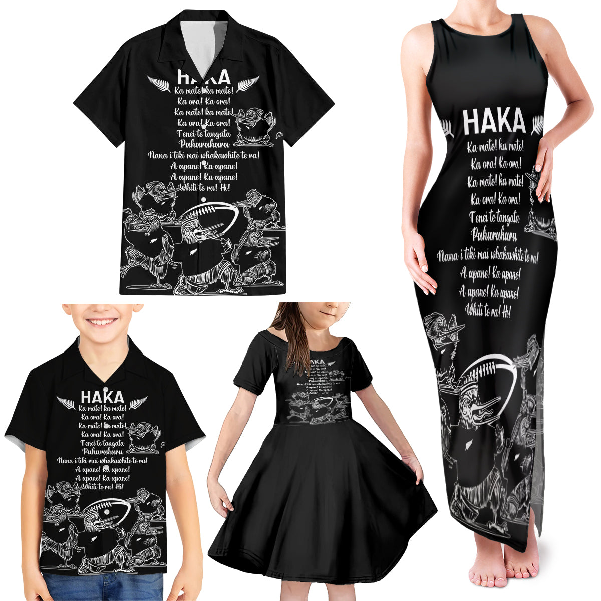 new-zealand-silver-fern-rugby-family-matching-tank-maxi-dress-and-hawaiian-shirt-haka-aotearoa-kiwi-dance