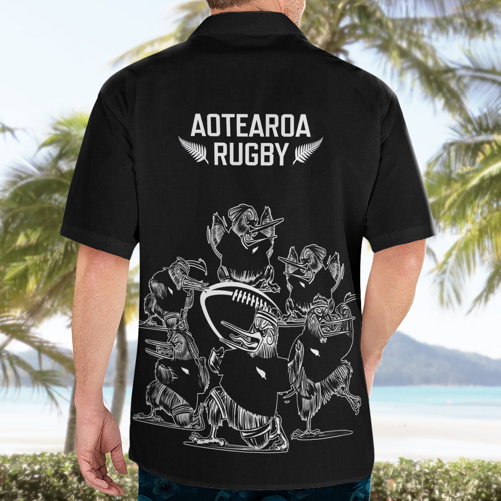 New Zealand Silver Fern Rugby Hawaiian Shirt Haka Aotearoa Kiwi Dance - Vibe Hoodie Shop