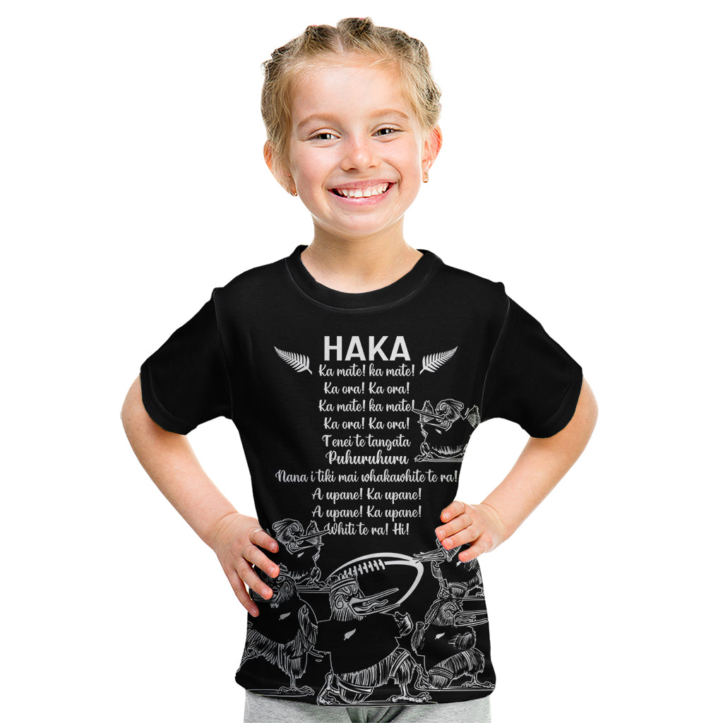New Zealand Silver Fern Rugby Kid T Shirt Haka Aotearoa Kiwi Dance - Vibe Hoodie Shop