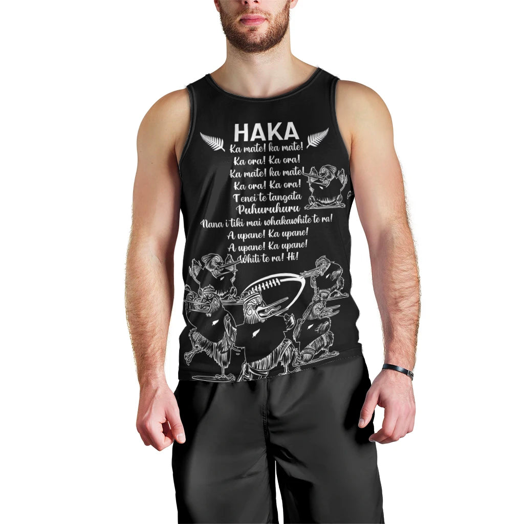 New Zealand Silver Fern Rugby Men Tank Top Haka Aotearoa Kiwi Dance - Vibe Hoodie Shop