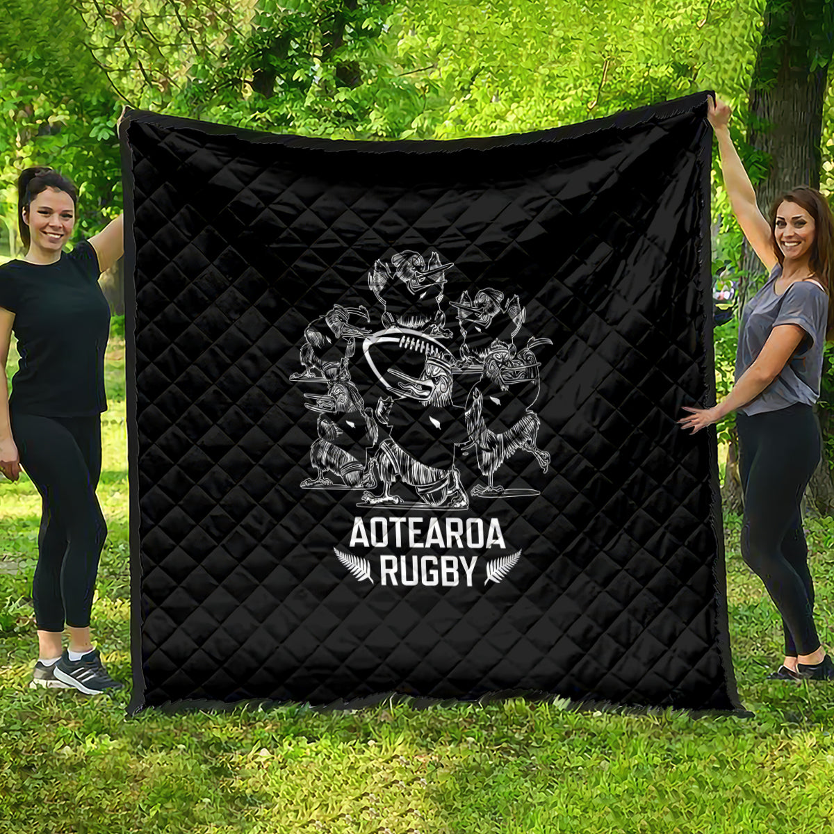 New Zealand Silver Fern Rugby Quilt Haka Aotearoa Kiwi Dance - Vibe Hoodie Shop