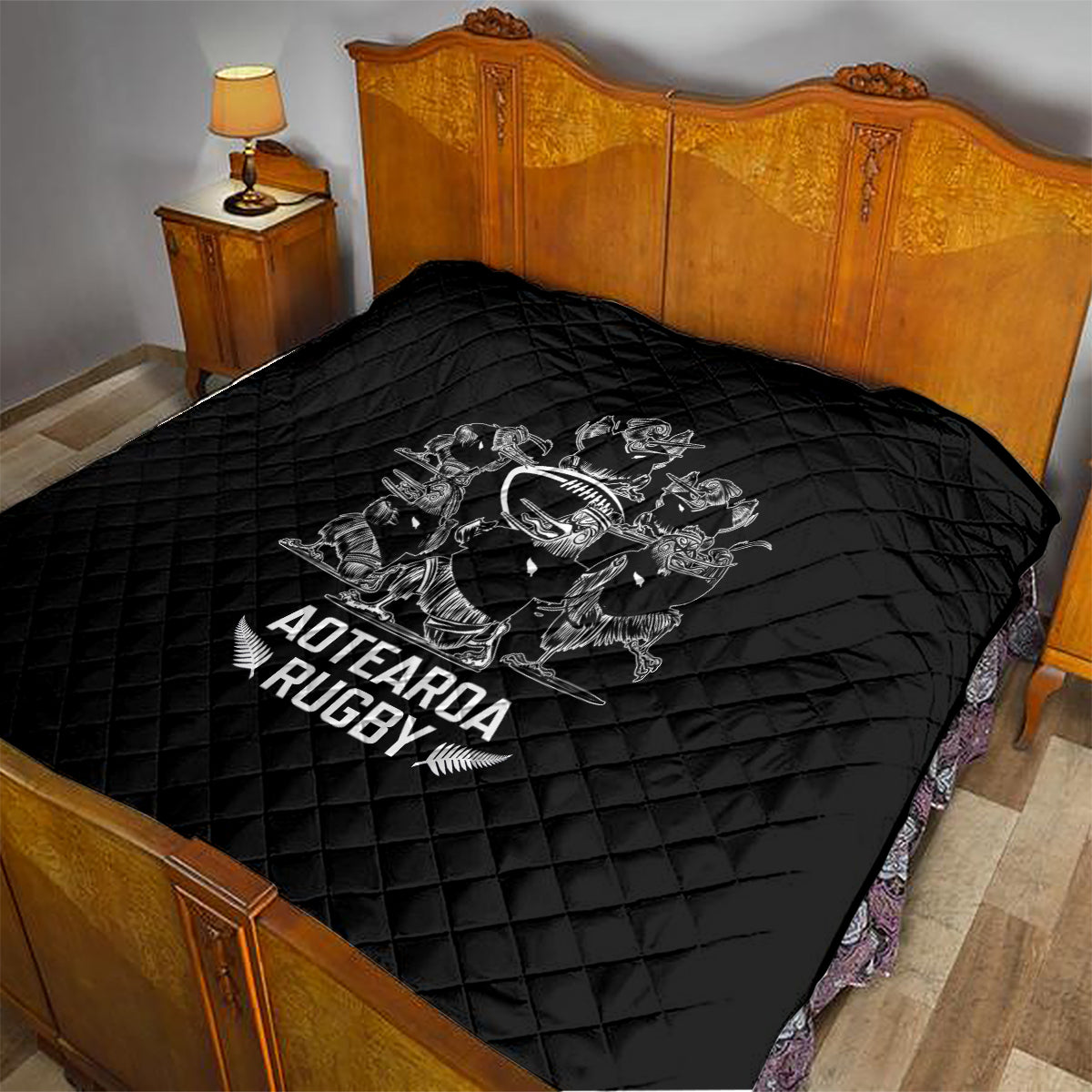 New Zealand Silver Fern Rugby Quilt Haka Aotearoa Kiwi Dance - Vibe Hoodie Shop