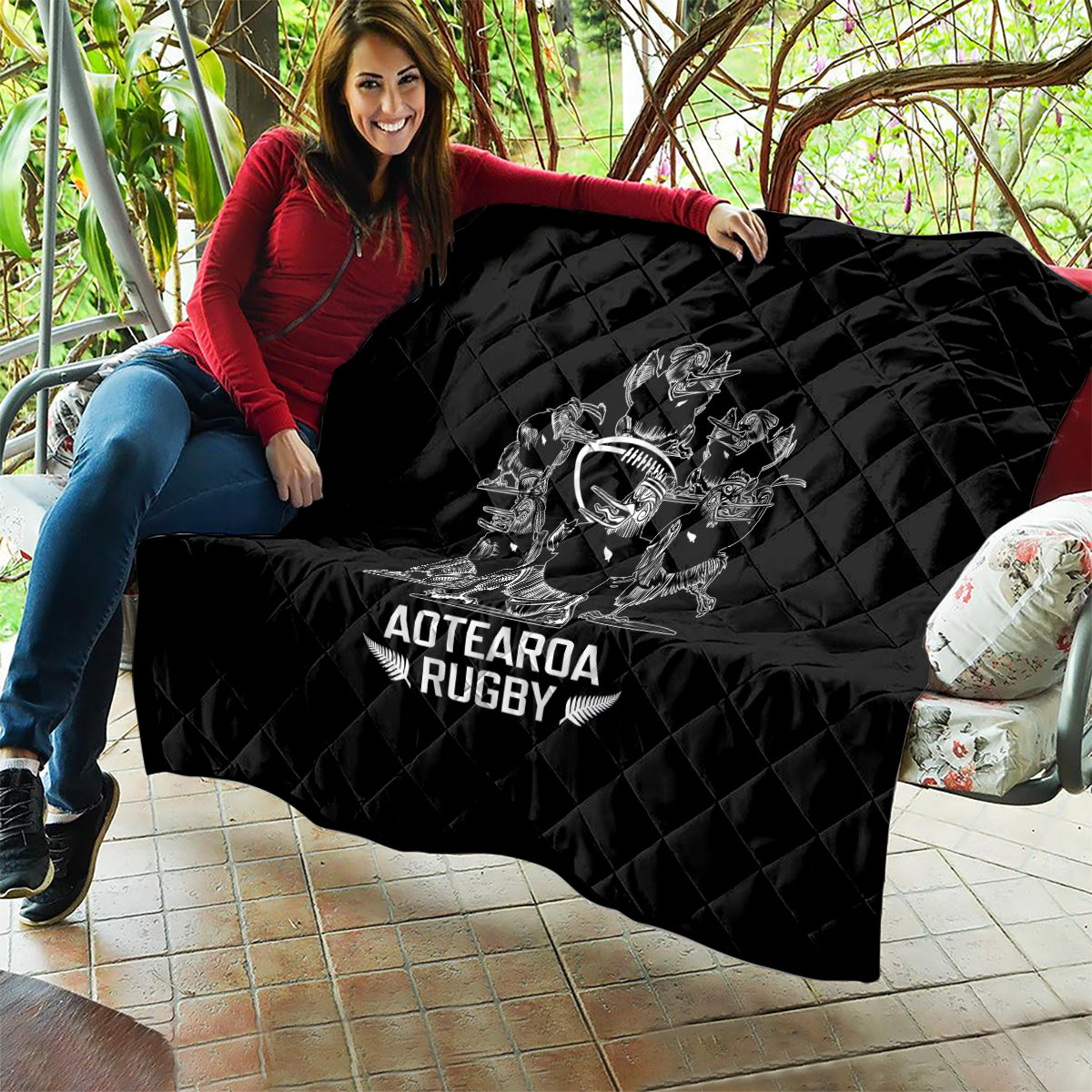 New Zealand Silver Fern Rugby Quilt Haka Aotearoa Kiwi Dance - Vibe Hoodie Shop