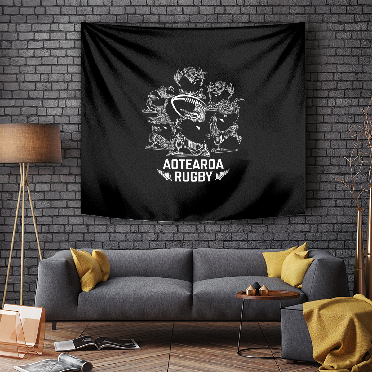 New Zealand Silver Fern Rugby Tapestry Haka Aotearoa Kiwi Dance - Vibe Hoodie Shop