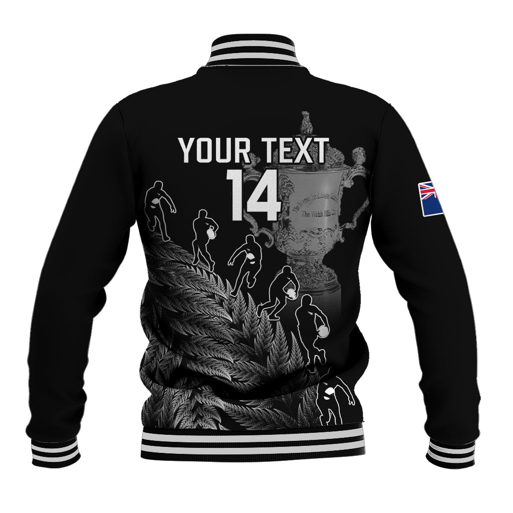 Custom New Zealand Silver Fern Rugby Baseball Jacket All Black Go Champions 2023 With Trophy Proud - Vibe Hoodie Shop