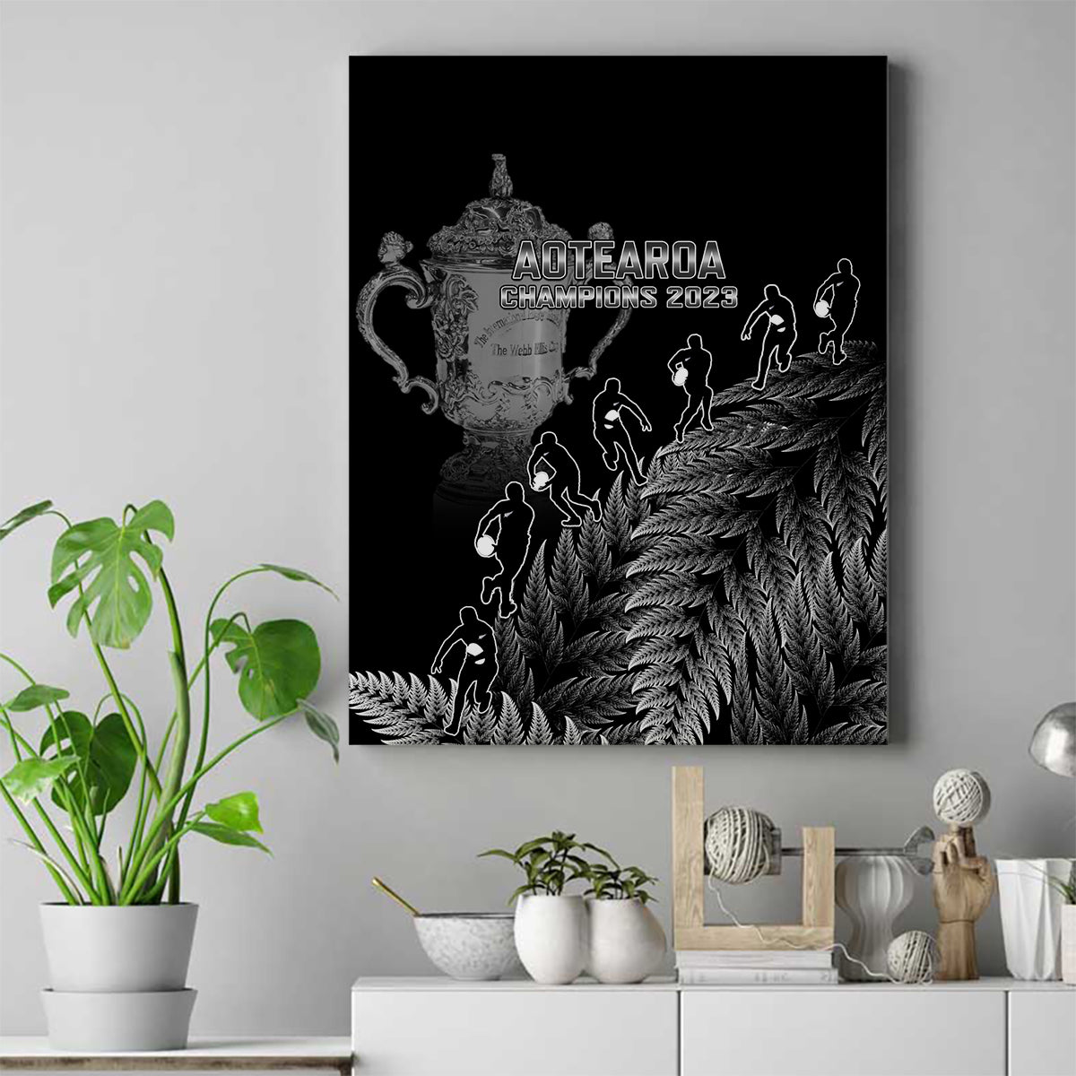 custom-new-zealand-silver-fern-rugby-canvas-wall-art-all-black-go-champions-2023-with-trophy-proud