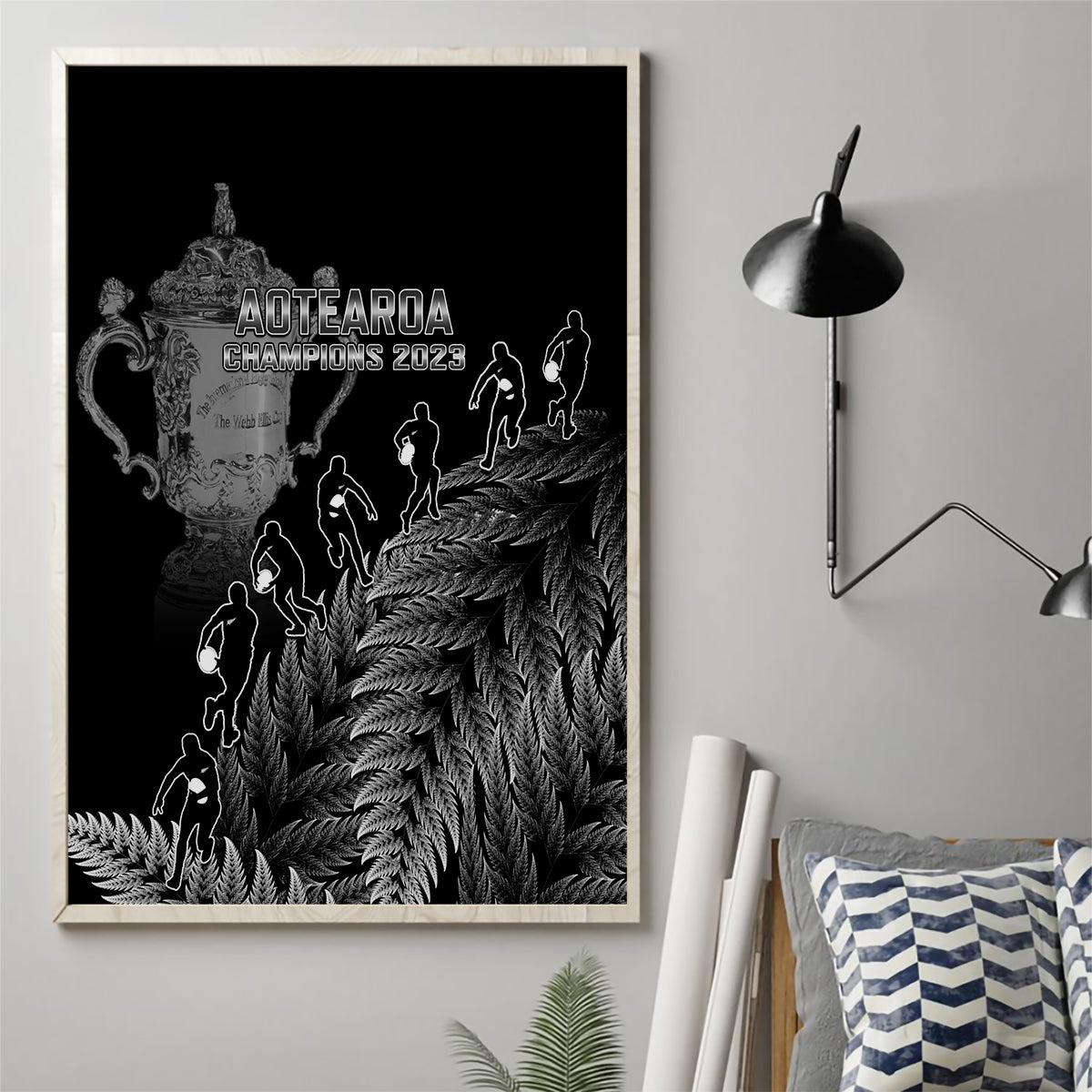 custom-new-zealand-silver-fern-rugby-canvas-wall-art-all-black-go-champions-2023-with-trophy-proud