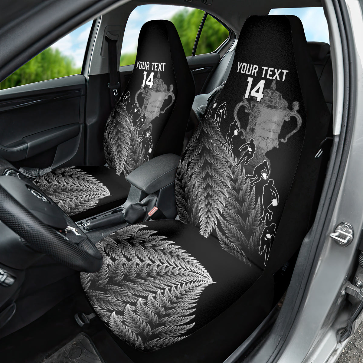 Custom New Zealand Silver Fern Rugby Car Seat Cover All Black Go Champions 2023 With Trophy Proud - Vibe Hoodie Shop