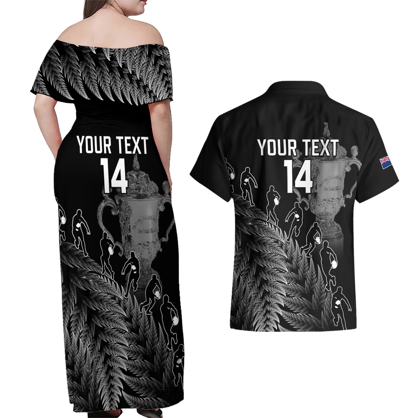 custom-new-zealand-silver-fern-rugby-couples-matching-off-shoulder-maxi-dress-and-hawaiian-shirt-all-black-go-champions-2023-with-trophy-proud