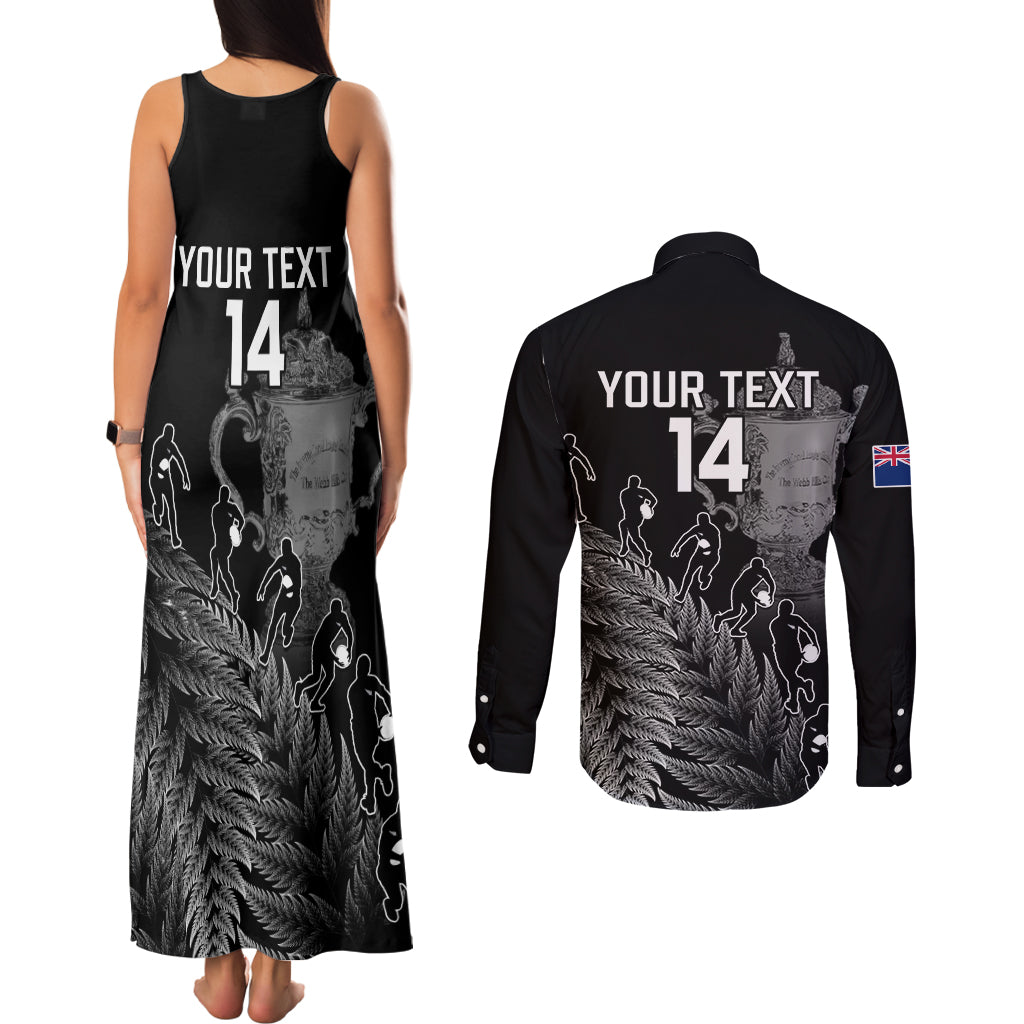 custom-new-zealand-silver-fern-rugby-couples-matching-tank-maxi-dress-and-long-sleeve-button-shirt-all-black-go-champions-2023-with-trophy-proud