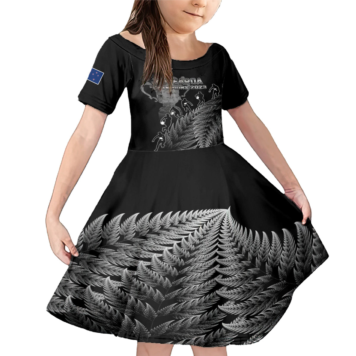 custom-new-zealand-silver-fern-rugby-family-matching-mermaid-dress-and-hawaiian-shirt-all-black-go-champions-2023-with-trophy-proud